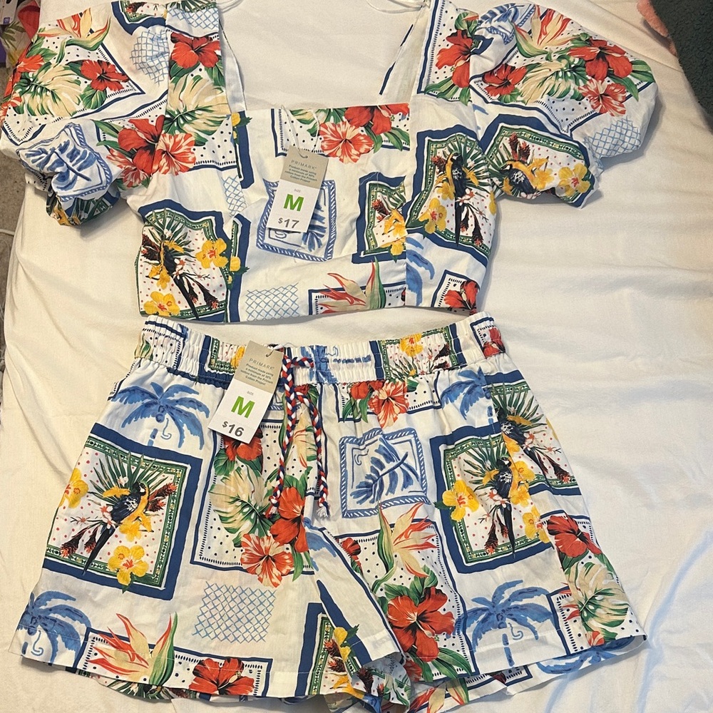 Floral Print Two-Piece Set